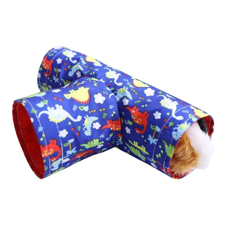 Πτυσσόμενο 3 Way Hamster for Play Tubes Υλικό Υψηλής Ποιότητας-Μαλακό και άνετο πτυσσόμενο και φορητό Tun σε σχήμα T