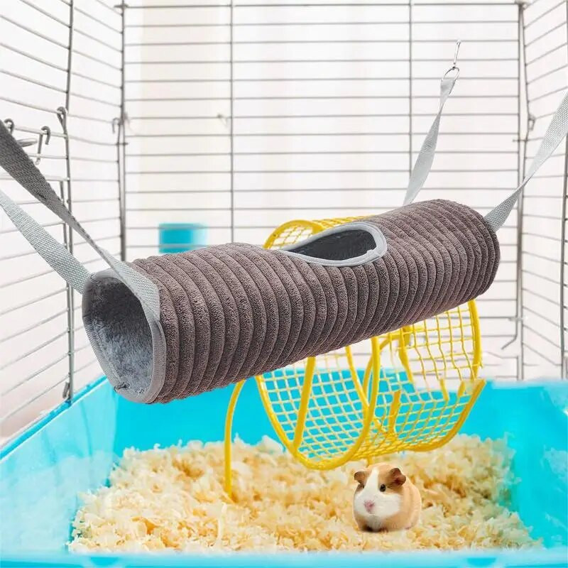 Αιώρα για αρουραίους Διπλό χοντρό βελούδινο ζεστό κρεβάτι για φωλιά σπιτιού χάμστερ Υπνόσακος κρεμαστά κρεβάτια δέντρων Κλουβί με ινδικό χοιρίδιο με χάμστερ