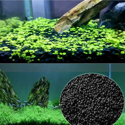 Juodasis žuvų bako žvyras 100g Akvariumo akmenukai Fishtank Terariumo žvyras Gėlavandenių žuvų akvariumo dekoratyvinis akvariumo substratas