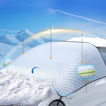 Αναβάθμιση Μαγνητικό Κάλυμμα Ηλιοπροστασίας Αυτοκινήτου Αντηλιακό Κάλυμμα Παρμπρίζ για Αδιάβροχο Μπροστινό Παρμπρίζ αυτοκινήτου κατά του παγετού