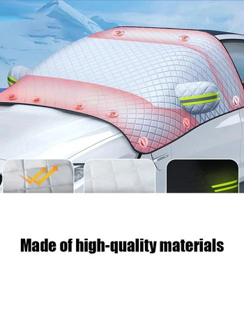 Надстройка на магнитен автомобил Слънцезащитен капак за предно стъкло Сенник за автомобил Водоустойчиви предни предни стъкла против лед и замръзване