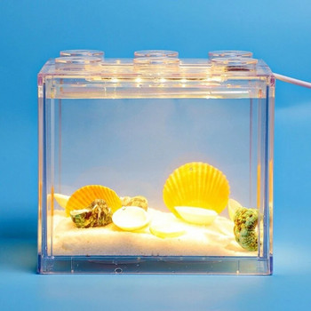 Модернизирани USB LED светлинни ленти Гъвкави USB светлинни ленти за аквариуми за Betta Fish Tank Осветява вашите Betta Fish Tanks L9BE