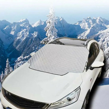 Магнитен щит за сняг за кола Предотвратяване на замръзване Сенник на предното стъкло Удебелен щит за сняг Палто за кола Сняг Лед Защитно покритие