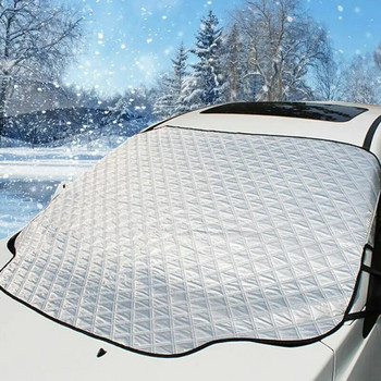 Магнитен щит за сняг за кола Предотвратяване на замръзване Сенник на предното стъкло Удебелен щит за сняг Палто за кола Сняг Лед Защитно покритие