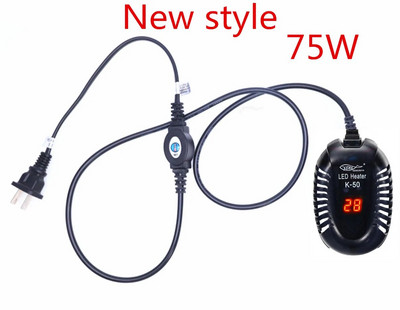 Mazo zivju tvertnes mini sildītājs zema ūdens līmeņa bruņurupuču tvertnes LED digitālā displeja sildītājs automātiska temperatūras sprādziendroša apkure