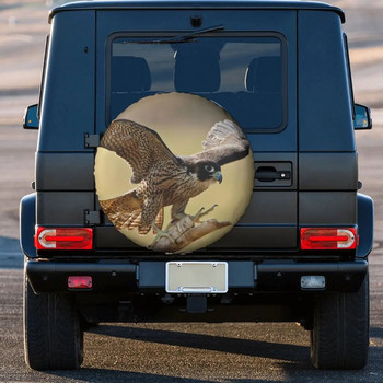 Peregrine Falcon Birds Ανταλλακτικό κάλυμμα τροχού γενικής εφαρμογής για Jeep Mitsubishi 4WD SUV Custom Tire Protector Car Inch