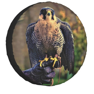 Peregrine Falcon Birds Navlaka za rezervni kotač Univerzalna prikladna za Jeep Mitsubishi 4WD SUV Prilagođena zaštita za gume automobilskih inča