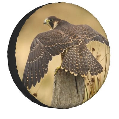 Peregrine Falcon Birds Navlaka za rezervni kotač Univerzalna prikladna za Jeep Mitsubishi 4WD SUV Prilagođena zaštita za gume automobilskih inča