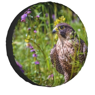 Peregrine Falcon Birds Navlaka za rezervni kotač Univerzalna prikladna za Jeep Mitsubishi 4WD SUV Prilagođena zaštita za gume automobilskih inča
