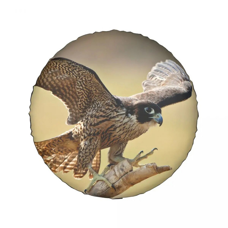 Peregrine Falcon Birds Navlaka za rezervni kotač Univerzalna prikladna za Jeep Mitsubishi 4WD SUV Prilagođena zaštita za gume automobilskih inča