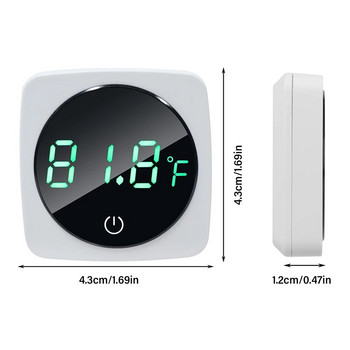 Ενυδρείο Αυτοκόλλητο Θερμόμετρο LCD Ψηφιακή Δεξαμενή Ψαριών Μίνι Θερμόμετρα Οθόνη Μεγάλης Οθόνης Μετρητής θερμοκρασίας Terrarium0-60℃