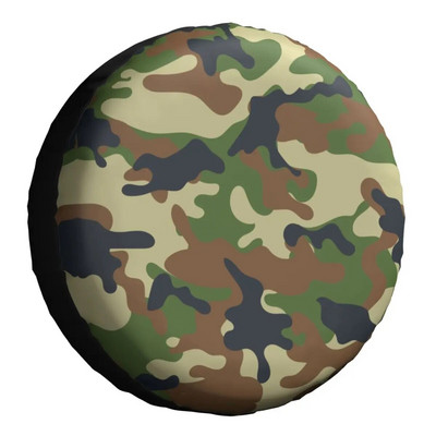 Woodland Camo tartalék gumiabroncs védőtok Jeep Military Army terepszínű autó kerékvédőhöz Tartozékok 14" 15" 16" 17"