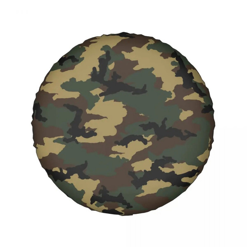 Woodland Camo tartalék gumiabroncs védőtok Jeep Military Army terepszínű autó kerékvédőhöz Tartozékok 14" 15" 16" 17"