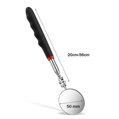 Ievelkams zem automašīnas pārbaudes spogulis teleskopiskā apskates noteikšanas lēca apaļais spogulis mehāniķis automašīnas remonta rīki piederums