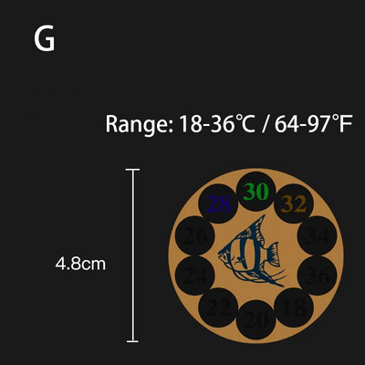 Akvārija termometrs zivju tvertnes iegremdējamā stikla termometra piederumi ūdens temperatūras mērīšanai, ūdensizturīgs piesūceknis