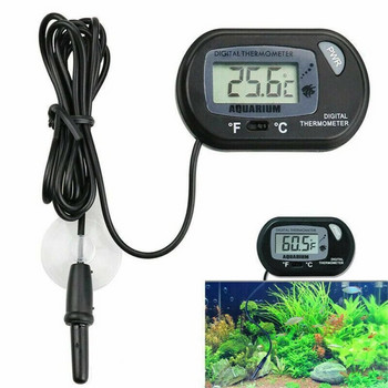 1/2/3PCS Електронен термометър Мини инструменти за измерване на температура Потопяем аквариум Прецизен LCD дисплей за аквариум