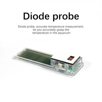 Електронен LCD цифров термометър за аквариум, високочувствителен термометър за аквариум, измерване на температурата в аквариума, продукт за домашни любимци