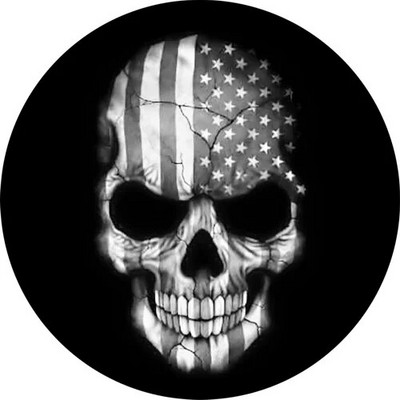 Skeleton Skull atsarginių ratų padangos dangtelio dėklo maišelis, skirtas Jeep Pajero sunkiojo metalo dulkėms atspariems transporto priemonių priedams