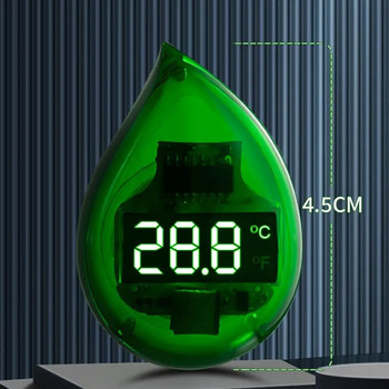 Μίνι Θερμόμετρο Ενυδρείου Fish Tank 0-99,9 °C Ηλεκτρονικό θερμόμετρο LED υψηλής ακρίβειας ψηφιακής οθόνης