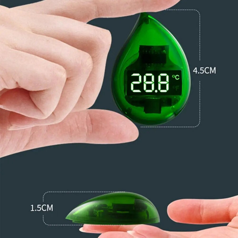 Μίνι Θερμόμετρο Ενυδρείου Fish Tank 0-99,9 °C Ηλεκτρονικό θερμόμετρο LED υψηλής ακρίβειας ψηφιακής οθόνης