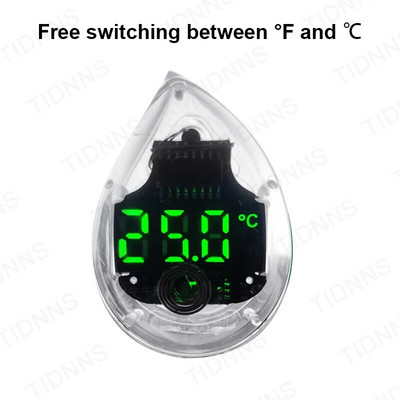 Uus akvaariumi isekleepuv termomeeter LCD digitaalsed akvaariumi minitermomeetrid Vaba lülitus ℃/℉ temperatuurimõõtur 0-90 ℃