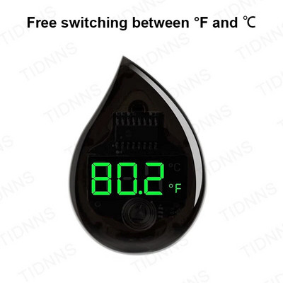 Uus akvaariumi isekleepuv termomeeter LCD digitaalsed akvaariumi minitermomeetrid Vaba lülitus ℃/℉ temperatuurimõõtur 0-90 ℃