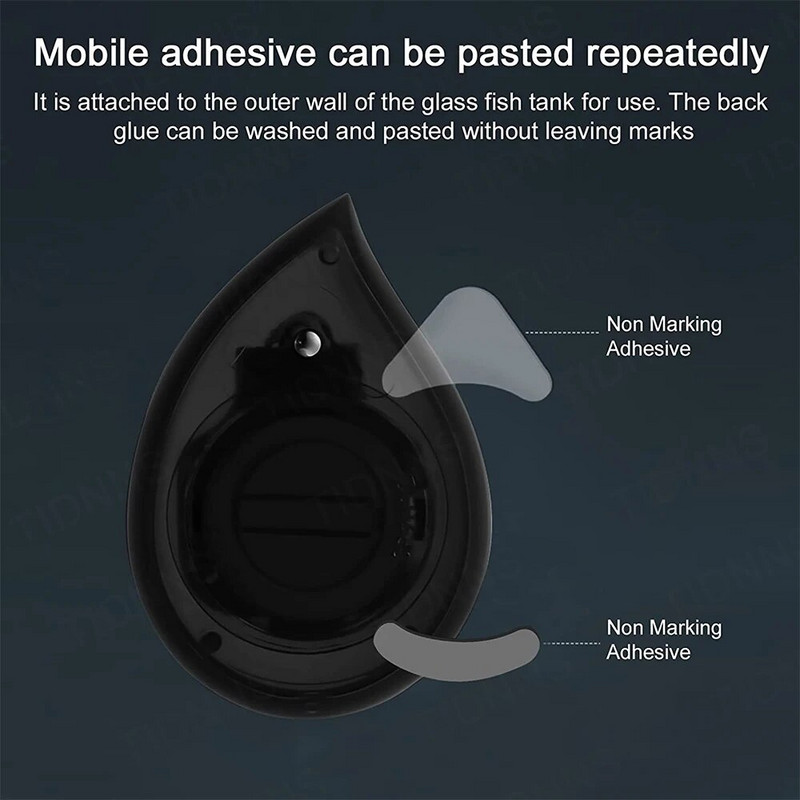 Uus akvaariumi isekleepuv termomeeter LCD digitaalsed akvaariumi minitermomeetrid Vaba lülitus ℃/℉ temperatuurimõõtur 0-90 ℃