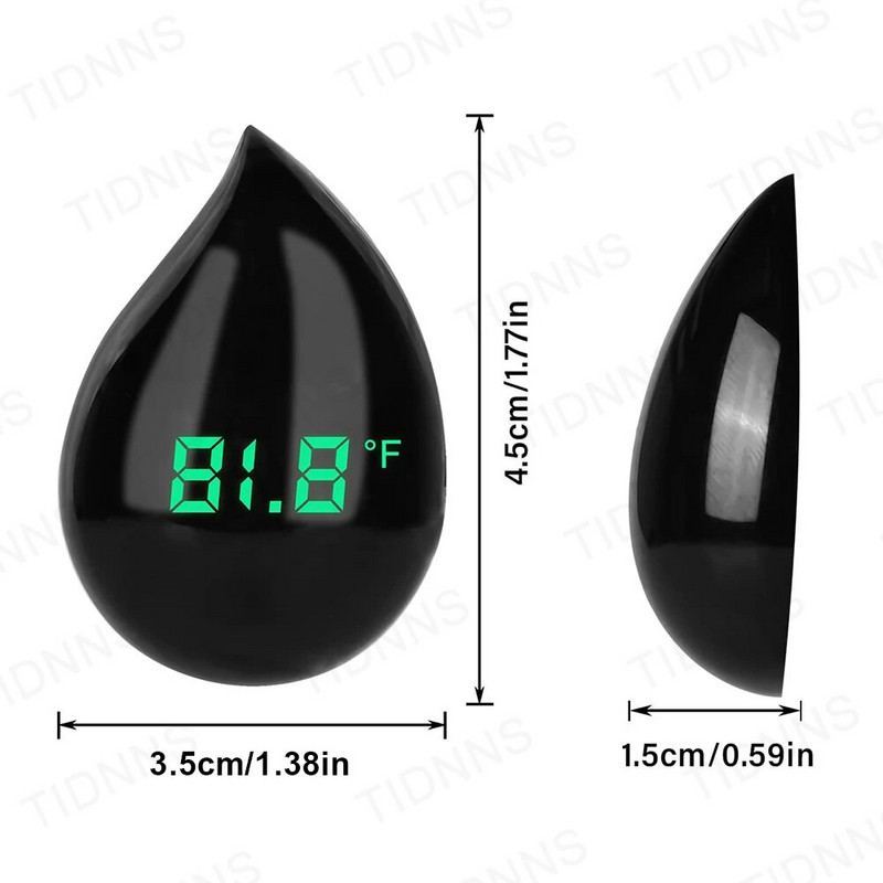 Uus akvaariumi isekleepuv termomeeter LCD digitaalsed akvaariumi minitermomeetrid Vaba lülitus ℃/℉ temperatuurimõõtur 0-90 ℃