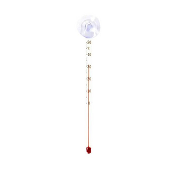 67JB Аквариум Стъклен термометър Пръчка Смукателна чаша Рибки Термометри Дисплей