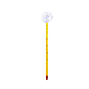 67JB Аквариум Стъклен термометър Пръчка Смукателна чаша Рибки Термометри Дисплей