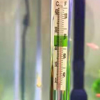 67JB Ενυδρείο Γυάλινο Θερμομετρικό ραβδί αναρρόφησης κύπελλου Οθόνη θερμόμετρων ψαριών