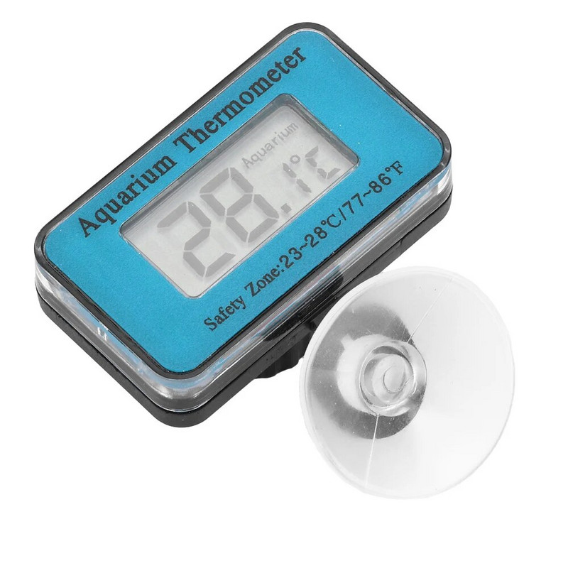 Új akváriumi hőmérő vízálló LCD digitális halak akvárium búvár hőmérő hőmérő szívókoronggal