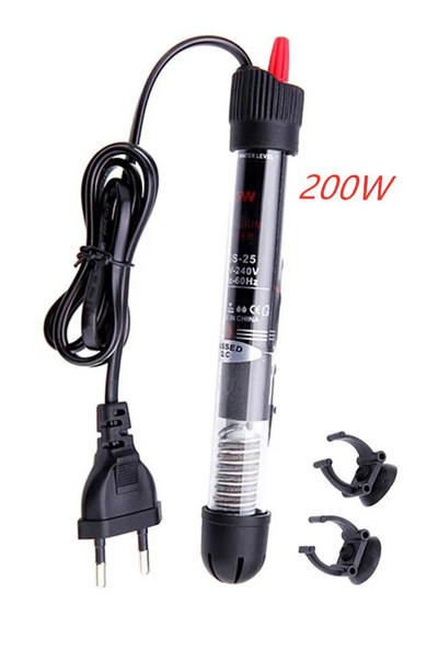 Zivju tvertnes apsildes stienis 20–34 C Regulējams akvārija iegremdējamās temperatūras termostats, pastāvīgs sildītāja stienis ES/ASV kontaktdakša