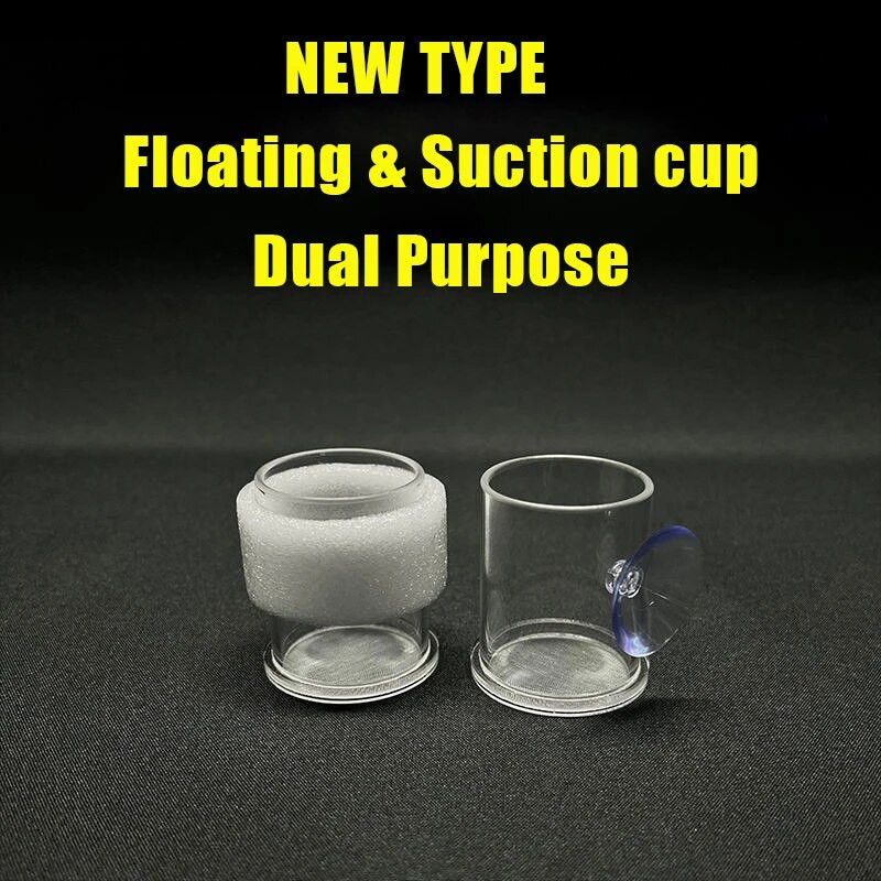 Clear Arcylic Aquarium Fish Feeder Anti-drift Shrimp Egg Fish Food Feeding Ring Betta Fish Tank Feeding Cup Αξεσουάρ ενυδρείου