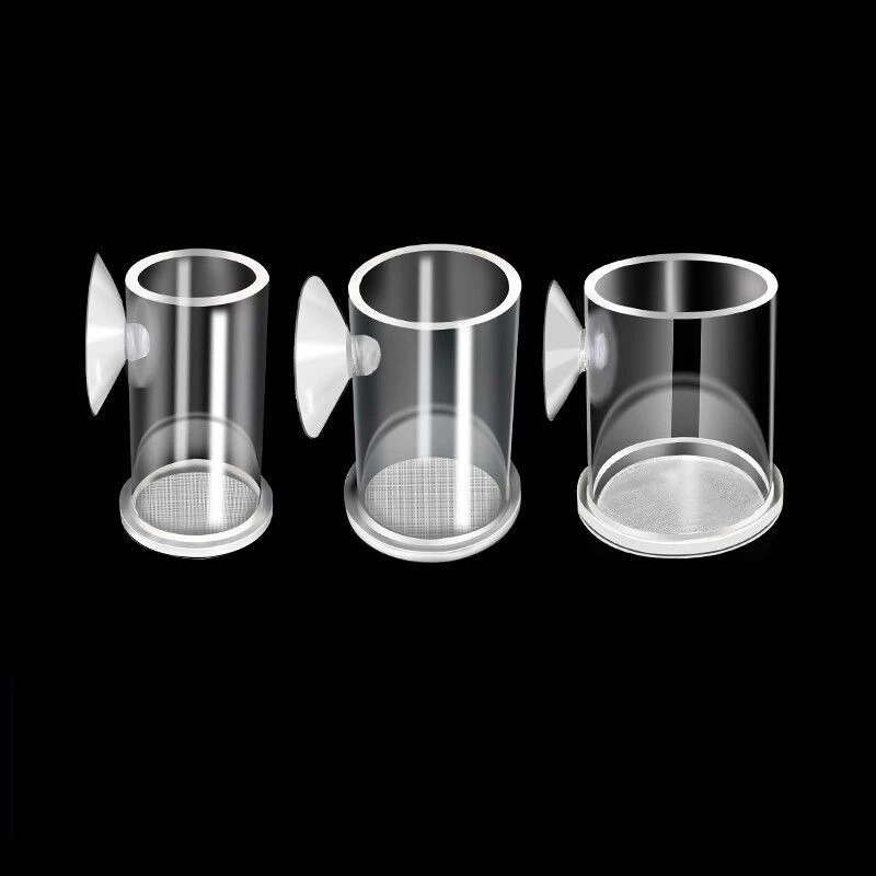 Clear Arcylic Aquarium Fish Feeder Anti-drift Shrimp Egg Fish Food Feeding Ring Betta Fish Tank Feeding Cup Αξεσουάρ ενυδρείου