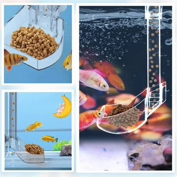 Тръба за хранене на скариди Комплект тръби за захранване за аквариумни риби Прозрачен аквариум за захранване на скариди Тръба за подаване и комплект съдове за хранене за скариди