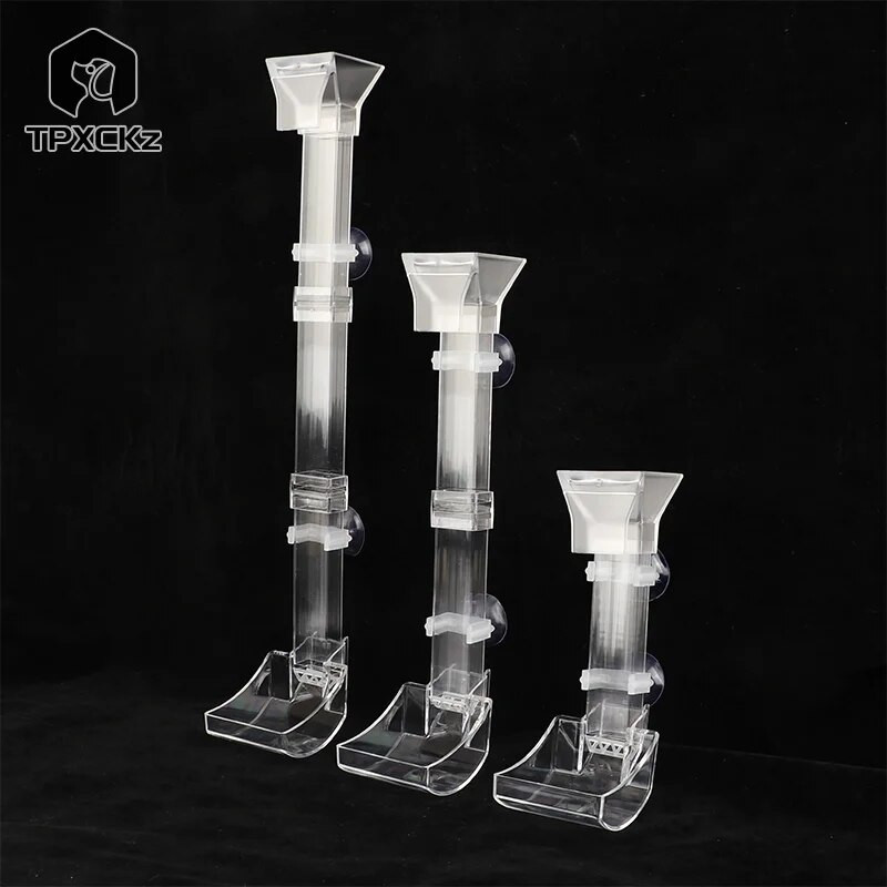 1 készlet akváriumi átlátszó etetőcső készlet akril akváriumi adagoló garnélarák adagoló etetőtartály tartozékok Eszközök