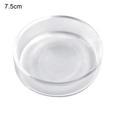 Stikla barošanas trauks Barības akvārija zivju tvertnes kristāla sarkano ķiršu garneļu apaļais padevējs