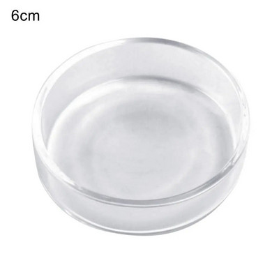 Stikla barošanas trauks Barības akvārija zivju tvertnes kristāla sarkano ķiršu garneļu apaļais padevējs