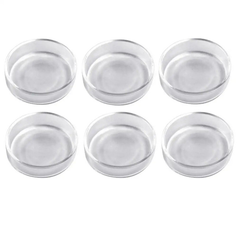 Stikla barošanas trauks Barības akvārija zivju tvertnes kristāla sarkano ķiršu garneļu apaļais padevējs