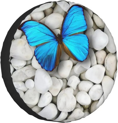 Petoskey Stone Print tartalék gumiabroncs burkolat vízálló univerzális kerékburkolat porálló gumiabroncs kerékvédő 14" 15" 16" 17"