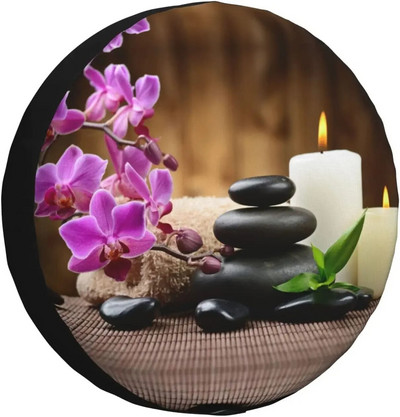 Petoskey Stone Print tartalék gumiabroncs burkolat vízálló univerzális kerékburkolat porálló gumiabroncs kerékvédő 14" 15" 16" 17"