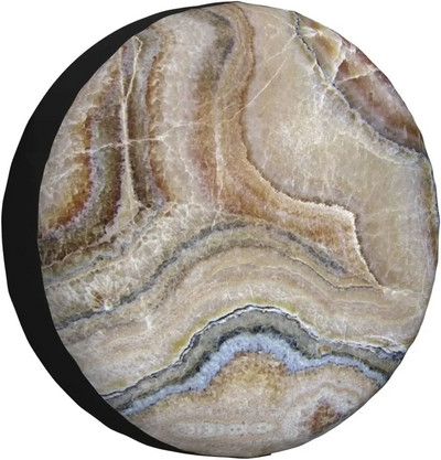 Petoskey Stone Print tartalék gumiabroncs burkolat vízálló univerzális kerékburkolat porálló gumiabroncs kerékvédő 14" 15" 16" 17"