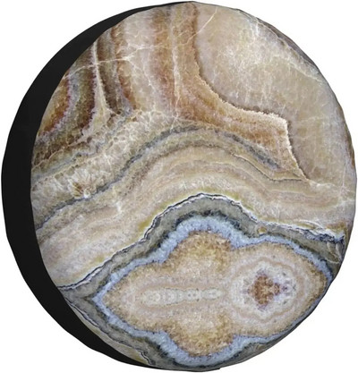 Petoskey Stone Print tartalék gumiabroncs burkolat vízálló univerzális kerékburkolat porálló gumiabroncs kerékvédő 14" 15" 16" 17"