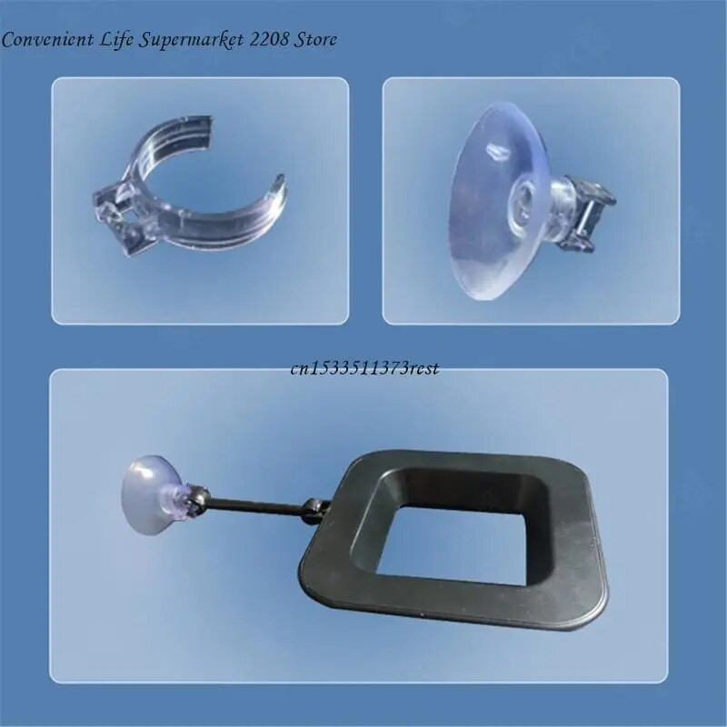 1 set posuda za cijev za hranjenje akvarija, alati za hranjenje akvarijskih račića FishTank Hranilica protiv zanošenja, odvojiva