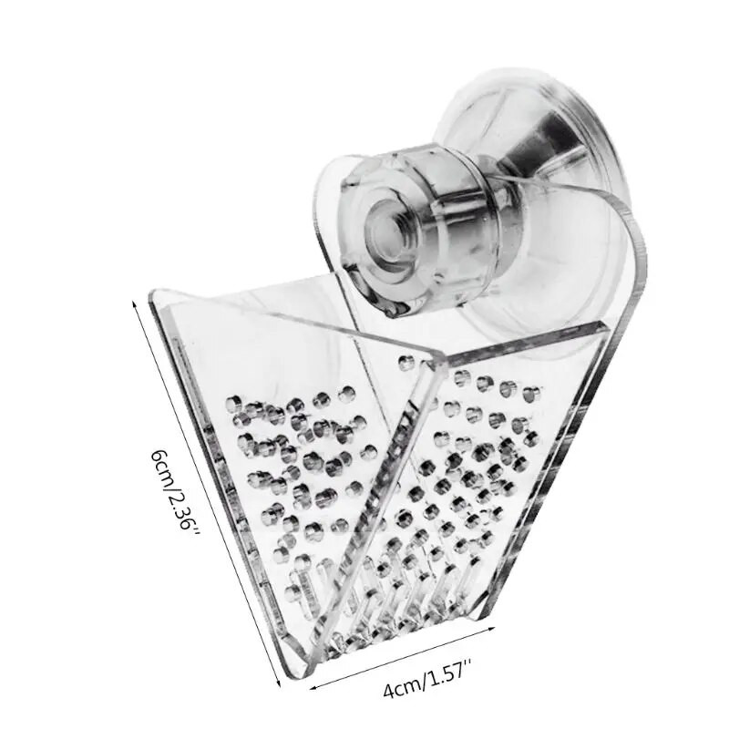 Ακρυλικό κύπελλο τροφοδοσίας φυτό Κύπελλο άλμης γαρίδες ζωντανό κόκκινο σκουλήκι Τροφοδότης ψαριών για ενυδρεία Planaria Trap Leeches Catcher