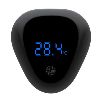 Θερμόμετρο ενυδρείου Ψηφιακή οθόνη αφής Θερμόμετρο Δεξαμενής ψαριών Ασύρματο θερμόμετρο οθόνης LED με αυτοκόλλητο για αμπ. ενυδρείου
