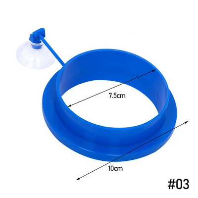 Apaļš peldošs fiksēta punkta padevējs Izturīgs plastmasas kvadrātveida karpu sērkociņu barotavas Netoksisks zivju barošanas gredzens akvārija barošana