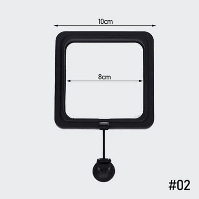 Apaļš peldošs fiksēta punkta padevējs Izturīgs plastmasas kvadrātveida karpu sērkociņu barotavas Netoksisks zivju barošanas gredzens akvārija barošana
