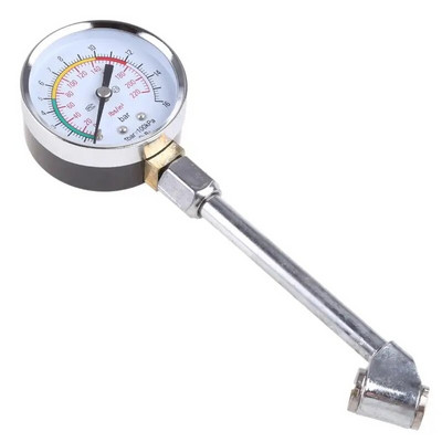 Ciparu riepu mērītājs Metāla gaisa spiediena Manometrio Truck Auto Car Car Tester